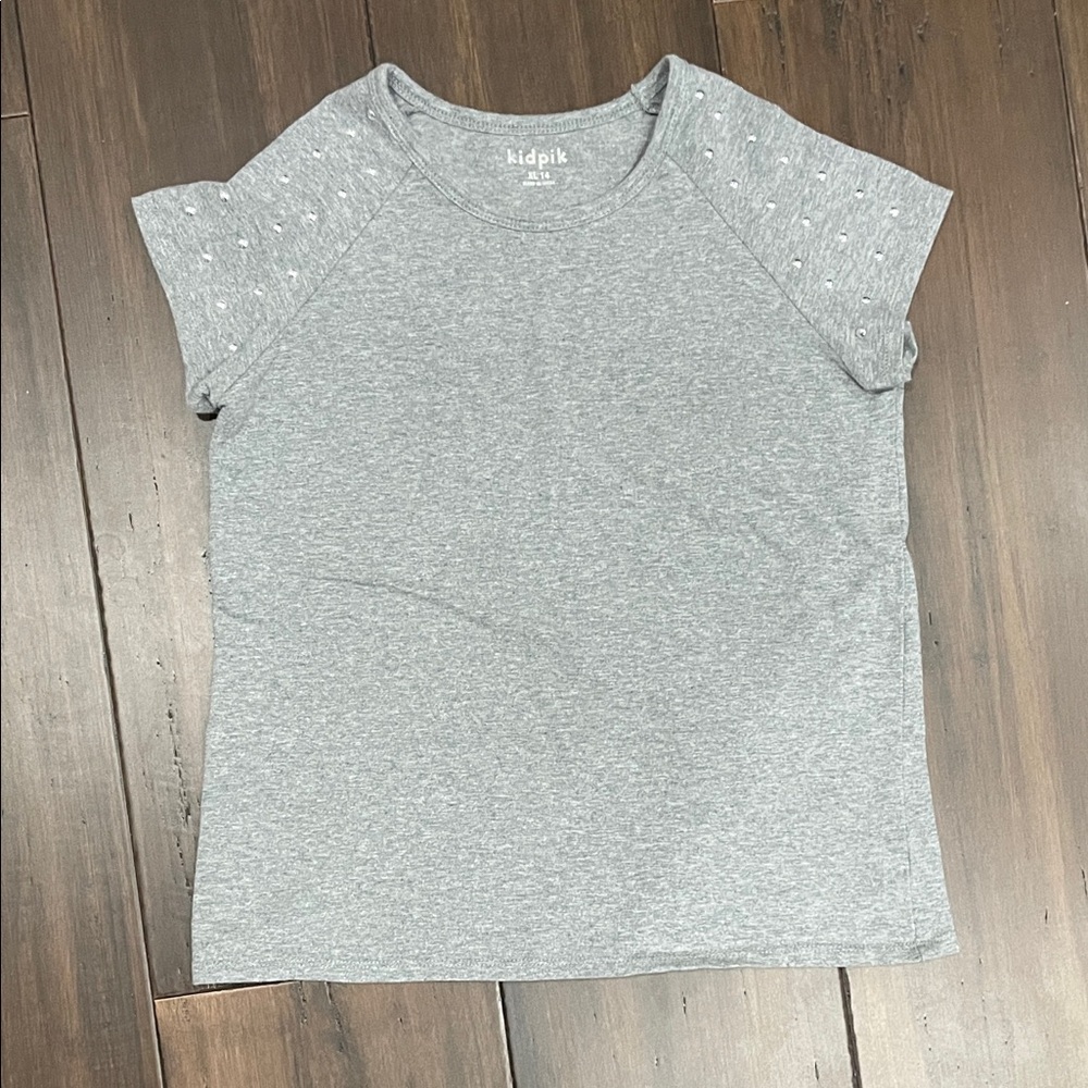 Kidpik Heather Gray Short Sleeve Tee
